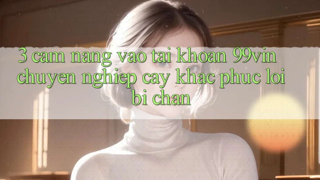 3. Cẩm nang Vào tài khoản 99vin Chuyên nghiệp cậy & Khắc Phục Lỗi Bị Chặn 3. Cẩm nang Vào tài khoản 99vin Chuyên nghiệp cậy & Khắc Phục Lỗi Bị Chặn