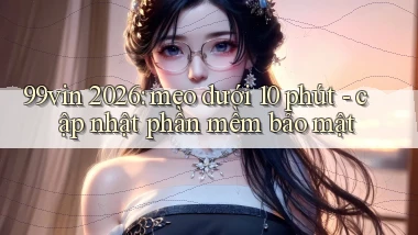 99vin 2026 mẹo dưới 10 phút cập nhật phần mềm bảo mật