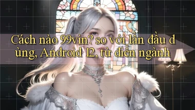 Cách nào 99vin so với lần đầu dùng, Android 12, từ điển ngành